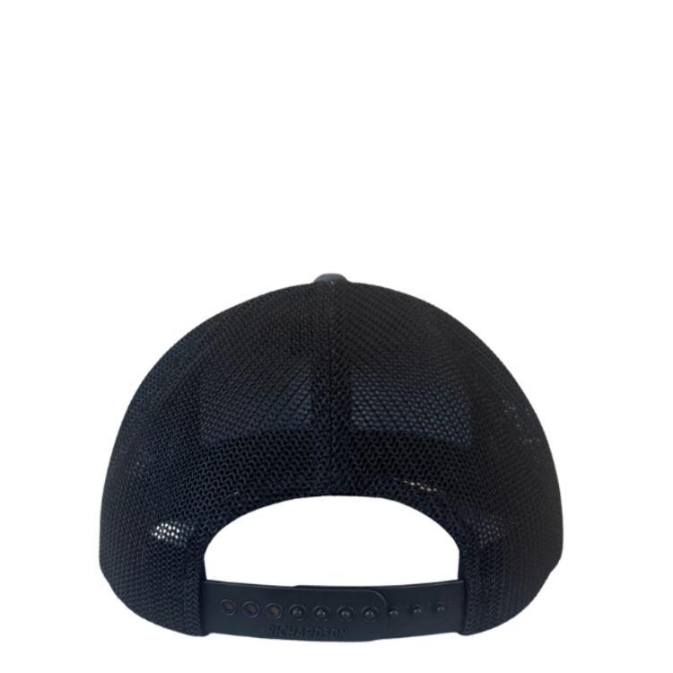WHALEBONE LOGO OG EMBROIDERED RICHARDSON 112 TRUCKER - BLACK/MED-LARGE