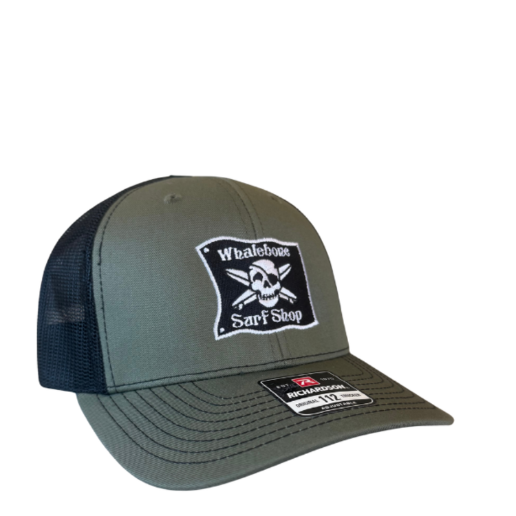 WHALEBONE LOGO OG EMBROIDERED TRUCKER RICHARDSON 112 - LODEN/BLACK//MED-LARGE