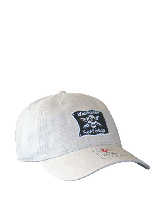WHALEBONE LOGO OG Embroidered Garment Washed Brushed Twill Cap - Solid Stone