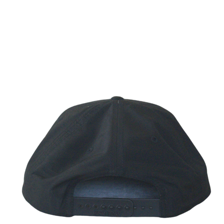 WHALEBONE LOGO OG EMBROIDERED RICHARDSON 256- BLACK/BLACK ROPE