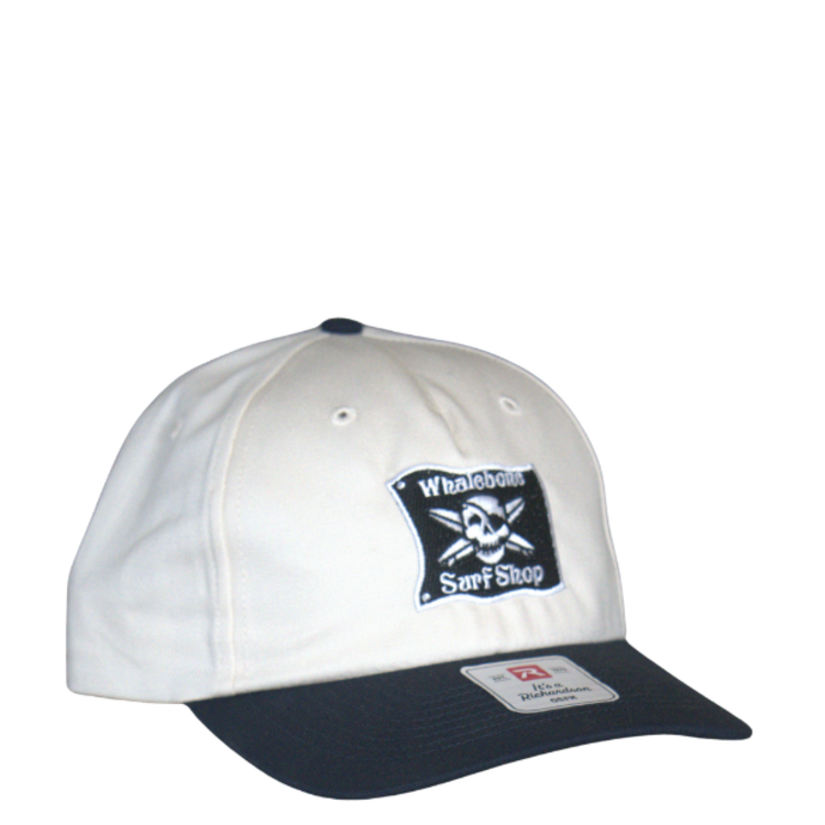 WHALEBONE LOGO OG EMBROIDERED RICHARDSON 356 GRAMPS - CREAM/NAVY ADJUSTABLE