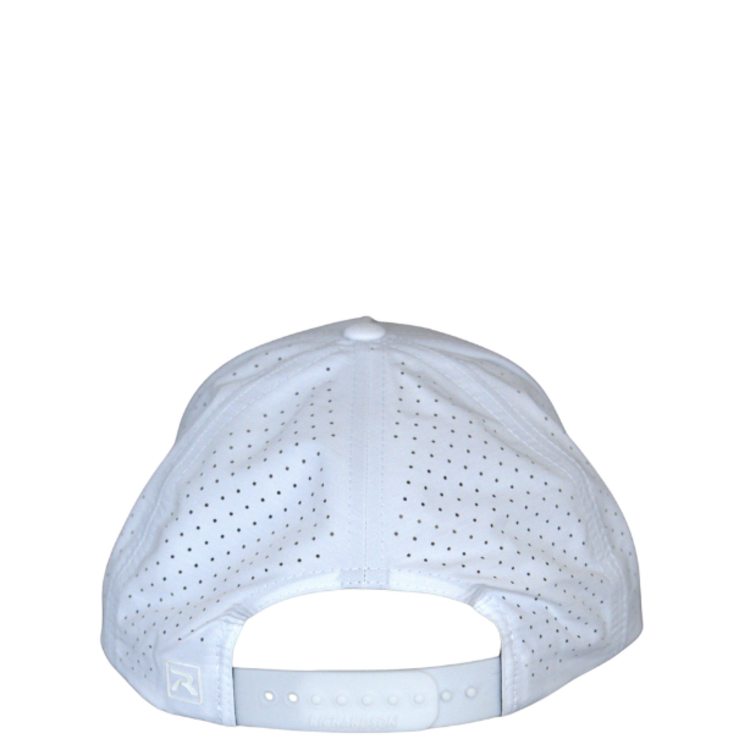 WHALEBONE LOGO OG EMBROIDERED RICHARDSON 355 PERFORATED SNAPBACK - WHITE/WHITE ROPE