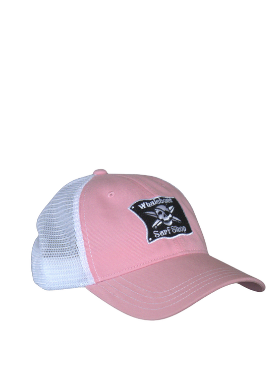 WHALEBONE LOGO OG Embroidered Unstructured Mesh Back - Pink/White