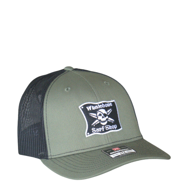 WHALEBONE LOGO OG EMBROIDERED TRUCKER RICHARDSON 112 - LODEN/BLACK//MED-LARGE
