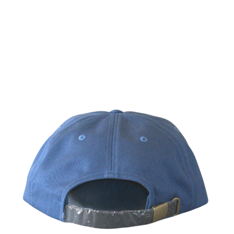 WHALEBONE LOGO 90's GARAGE C55-PC UNSTRUCTURED LEATHER STRAPBACK - SEA BLUE