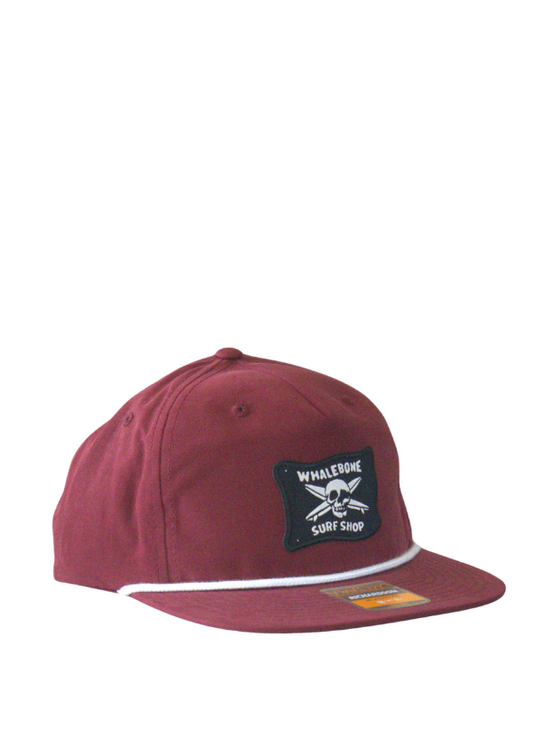 WHALEBONE LOGO Wayback Patch Umpqua - Cardinal/White Rope