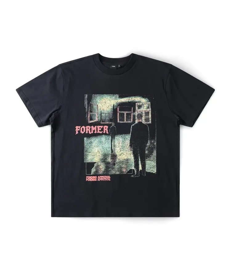 FORMER MIND GLASS T-SHIRT // BLACK