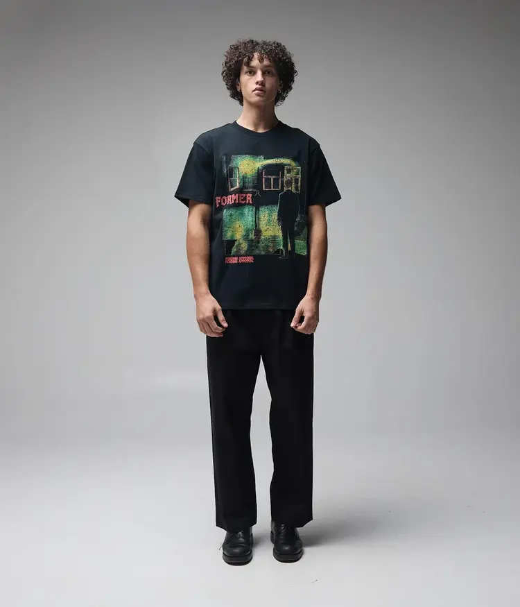 FORMER MIND GLASS T-SHIRT // BLACK