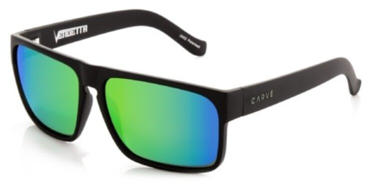 CARVE EYEWEAR CARVE 2452 VENDETTA MATT BLCK/GRN IRID