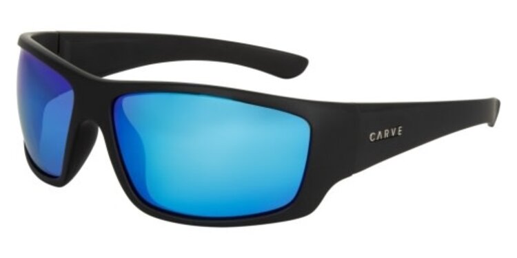 CARVE EYEWEAR CARVE 27840 MORAY MATT BLCK/GRY W/ BLUE IRID