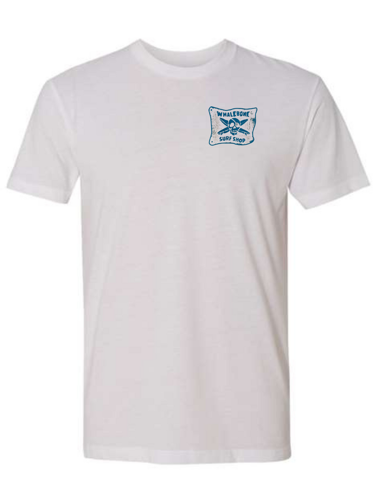 WHALEBONE LOGO DAWN PATROL SUEDED SHORT SLEEVE TEE