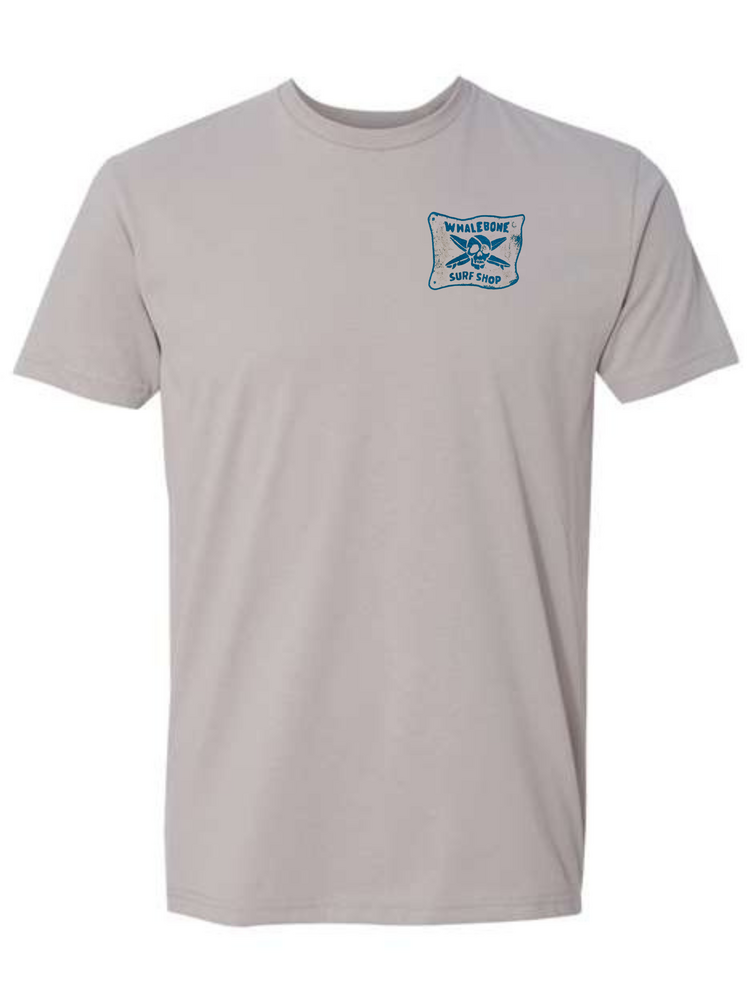 WHALEBONE LOGO DAWN PATROL SUEDED SHORT SLEEVE TEE