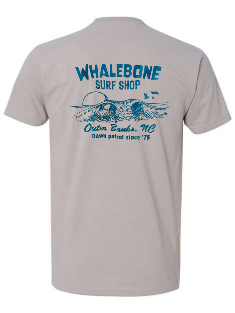 WHALEBONE LOGO DAWN PATROL SUEDED SHORT SLEEVE TEE