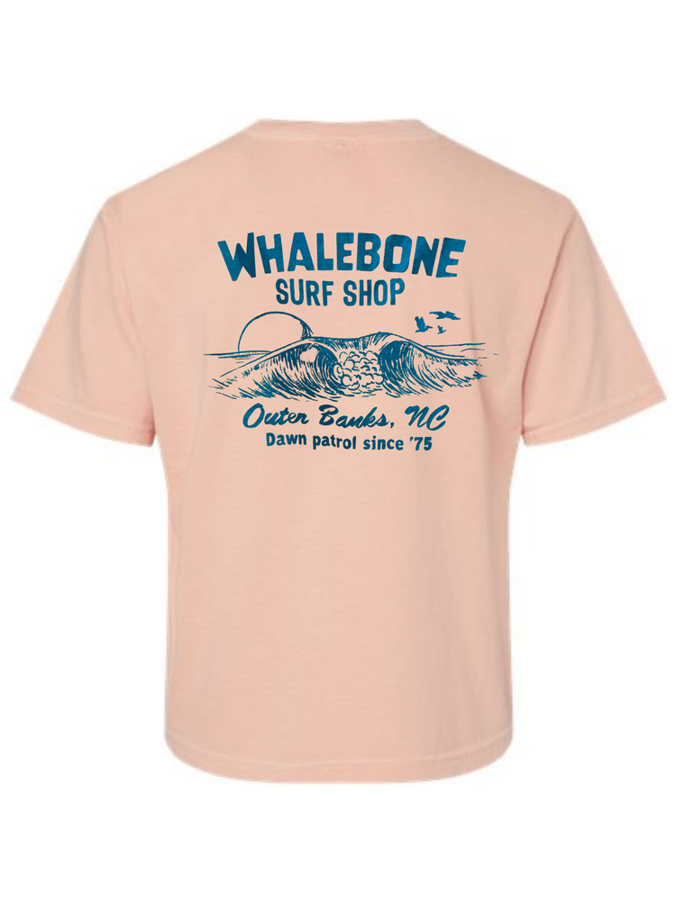 WHALEBONE LOGO WOMEN'S DAWN PATROL BOXY SHORT SLEEVE TEE