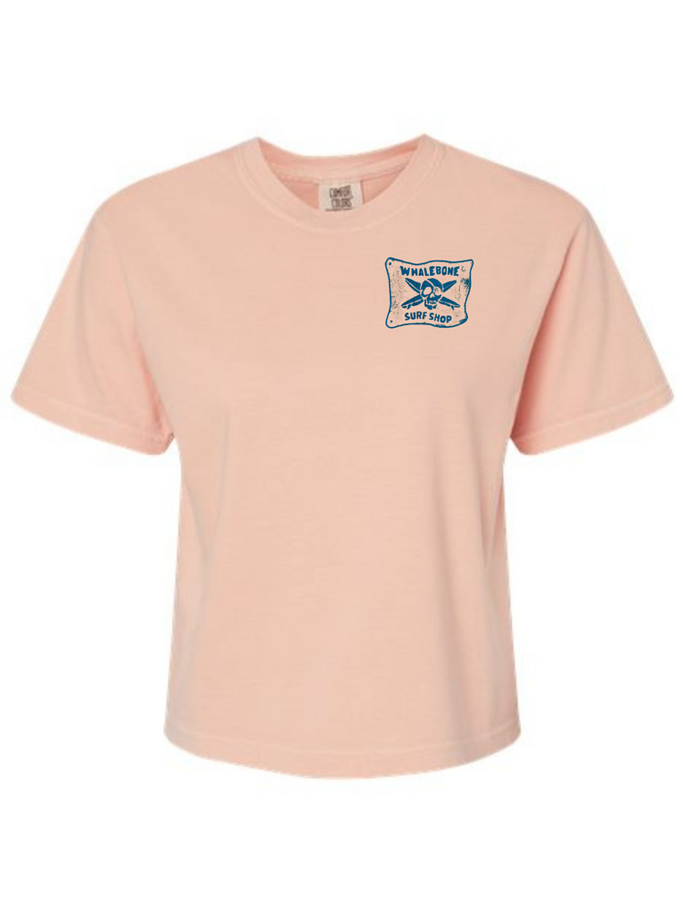 WHALEBONE LOGO WOMEN'S DAWN PATROL BOXY SHORT SLEEVE TEE