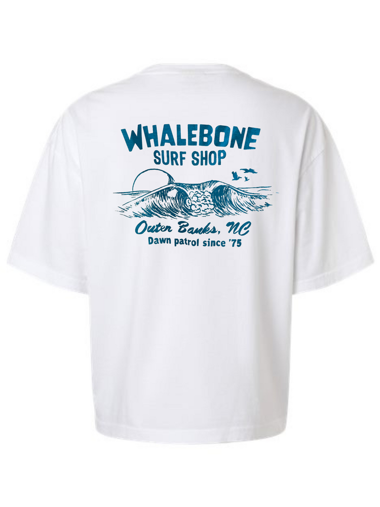 WHALEBONE LOGO WOMEN'S DAWN PATROL BOXY SHORT SLEEVE TEE