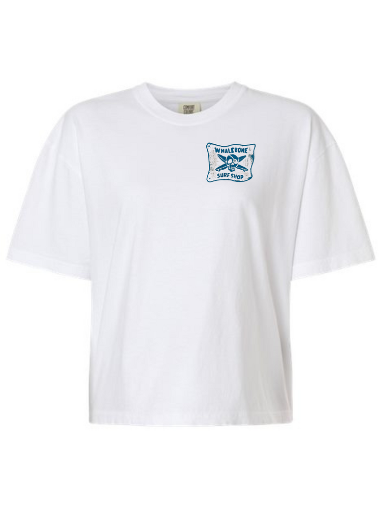 WHALEBONE LOGO WOMEN'S DAWN PATROL BOXY SHORT SLEEVE TEE