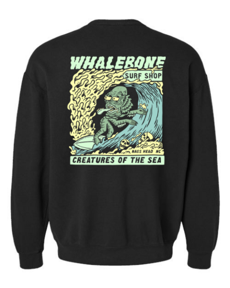 WHALEBONE LOGO CREATURES II  CREWNECK