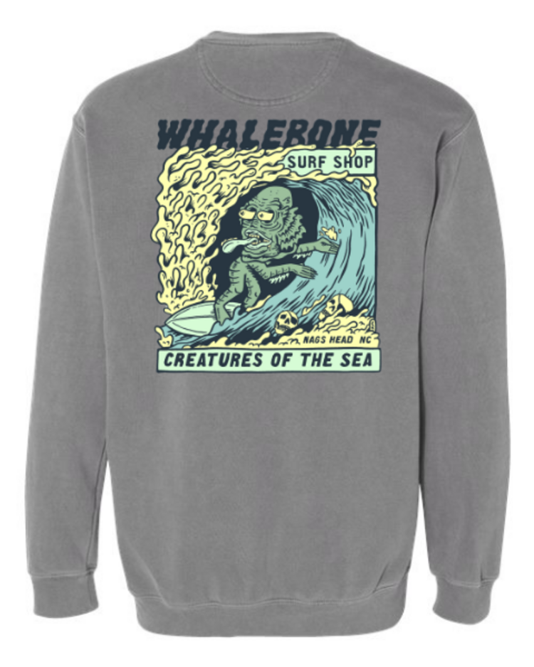 WHALEBONE LOGO CREATURES II  CREWNECK