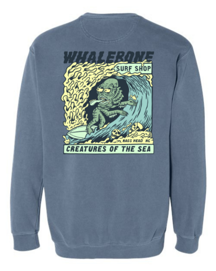 WHALEBONE LOGO CREATURES II  CREWNECK