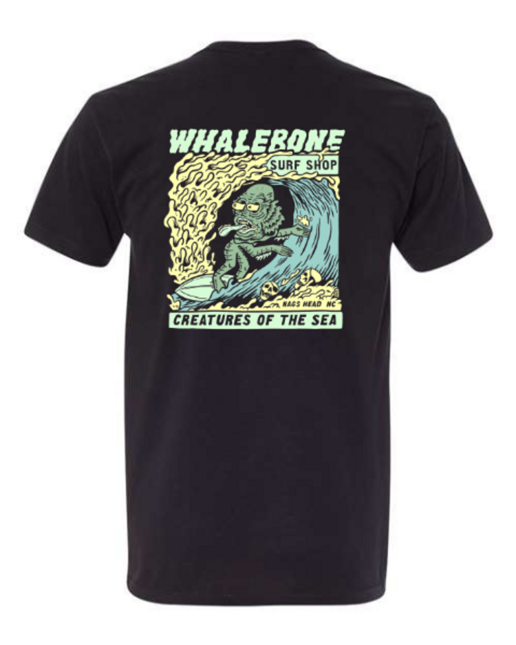 WHALEBONE LOGO CREATURES II NEXT LEVEL SUEDED SHORT SLEEVE TEE
