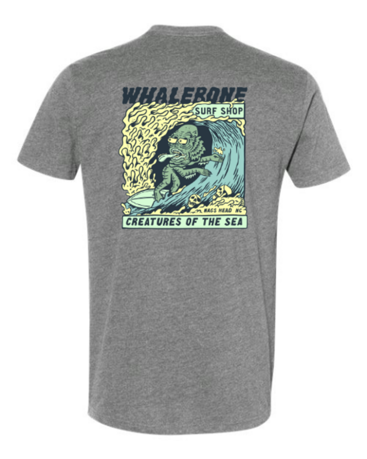 WHALEBONE LOGO CREATURES II NEXT LEVEL SUEDED SHORT SLEEVE TEE