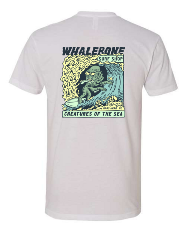 WHALEBONE LOGO CREATURES II NEXT LEVEL SUEDED SHORT SLEEVE TEE