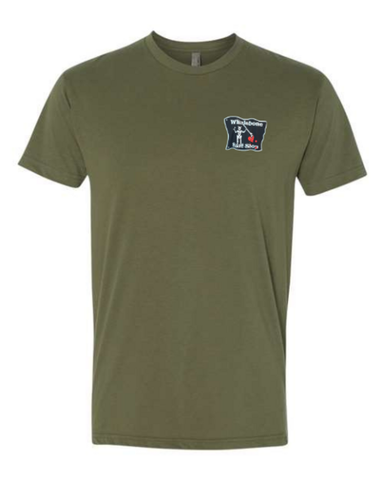 WHALEBONE LOGO BLACKBEARD SUEDED SHORT SLEEVE TEE