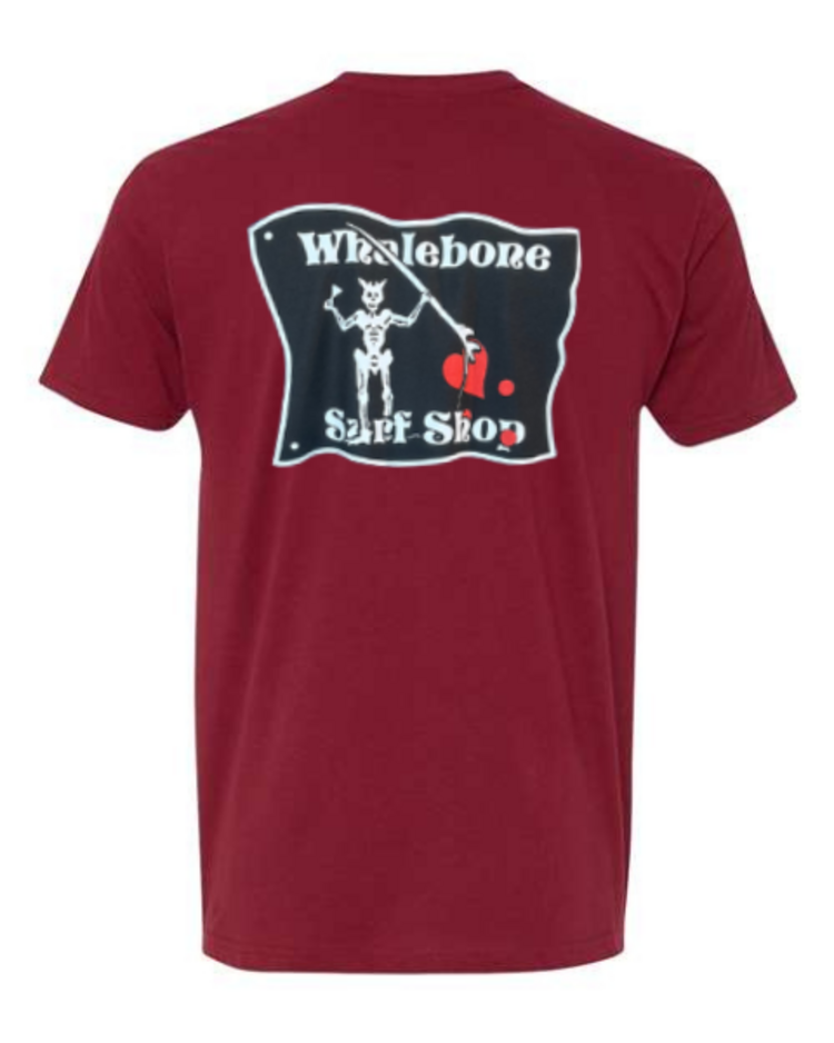 WHALEBONE LOGO BLACKBEARD SUEDED SHORT SLEEVE TEE