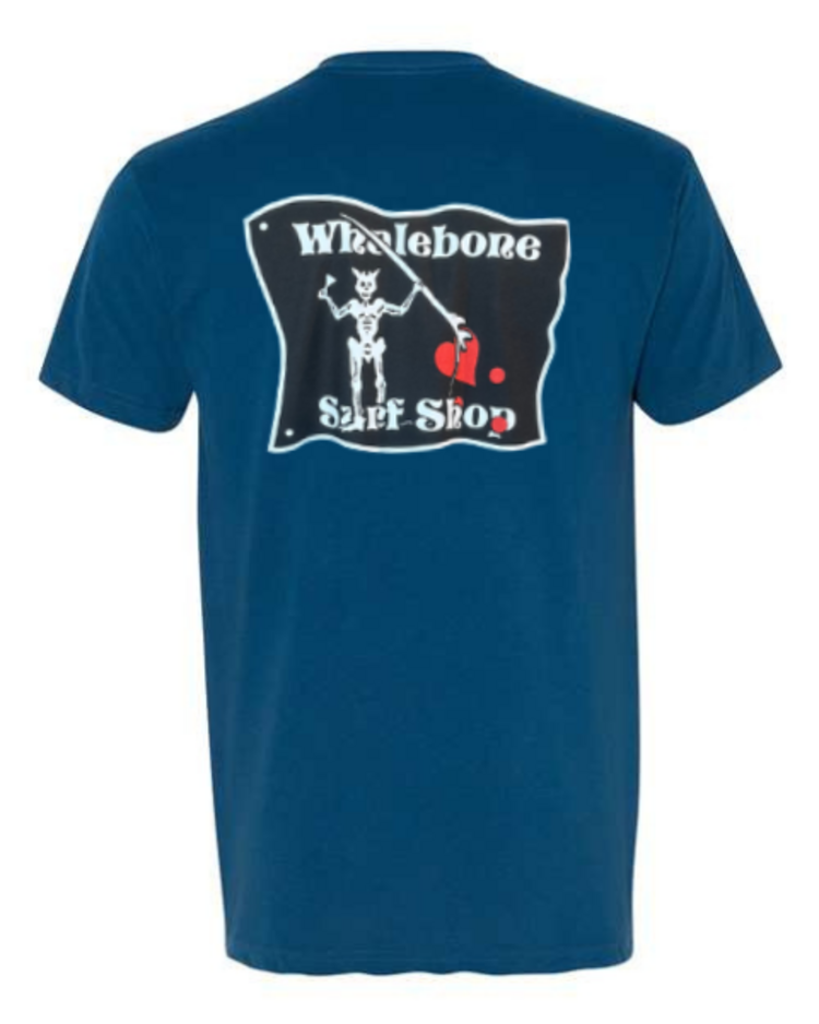 WHALEBONE LOGO BLACKBEARD SUEDED SHORT SLEEVE TEE