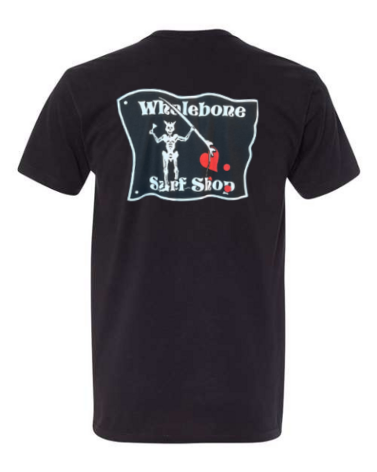 WHALEBONE LOGO BLACKBEARD SUEDED SHORT SLEEVE TEE