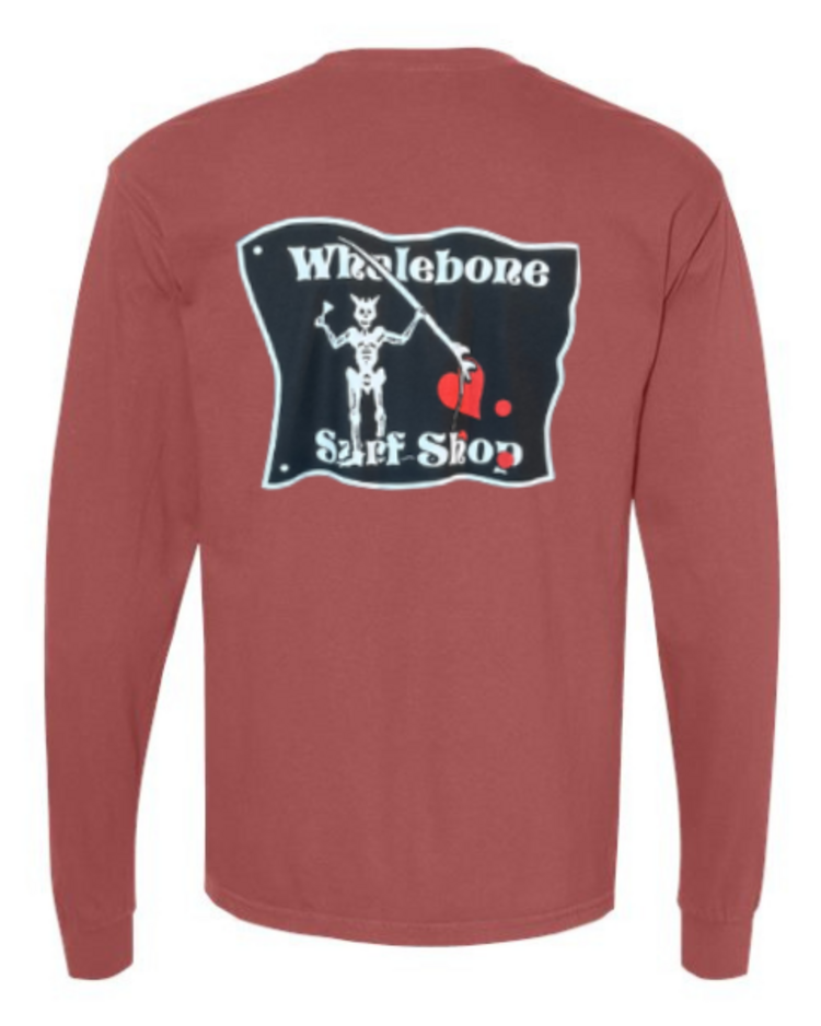 WHALEBONE LOGO BLACKBEARD LONG SLEEVE TEE