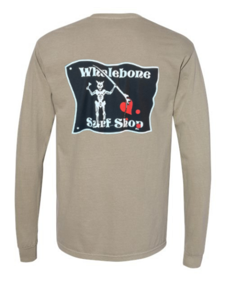 WHALEBONE LOGO BLACKBEARD LONG SLEEVE TEE