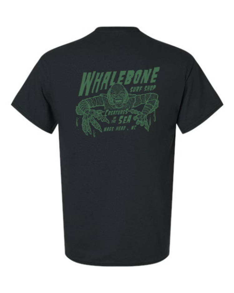 WHALEBONE LOGO CREATURES GREEN SHORT SLEEVE TEE