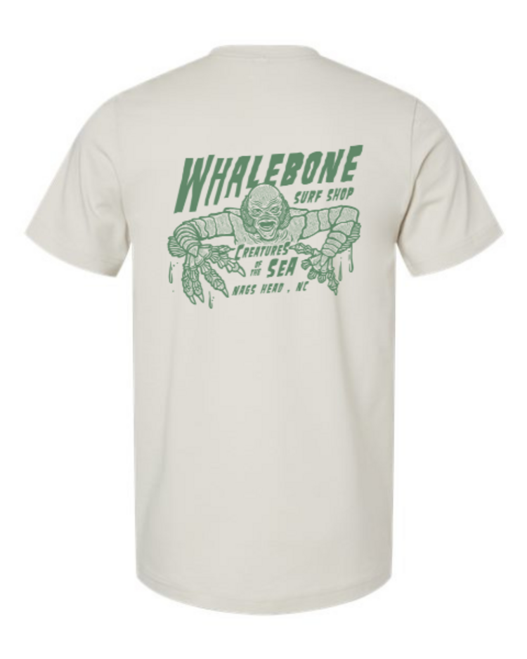 WHALEBONE LOGO CREATURES GREEN SHORT SLEEVE TEE
