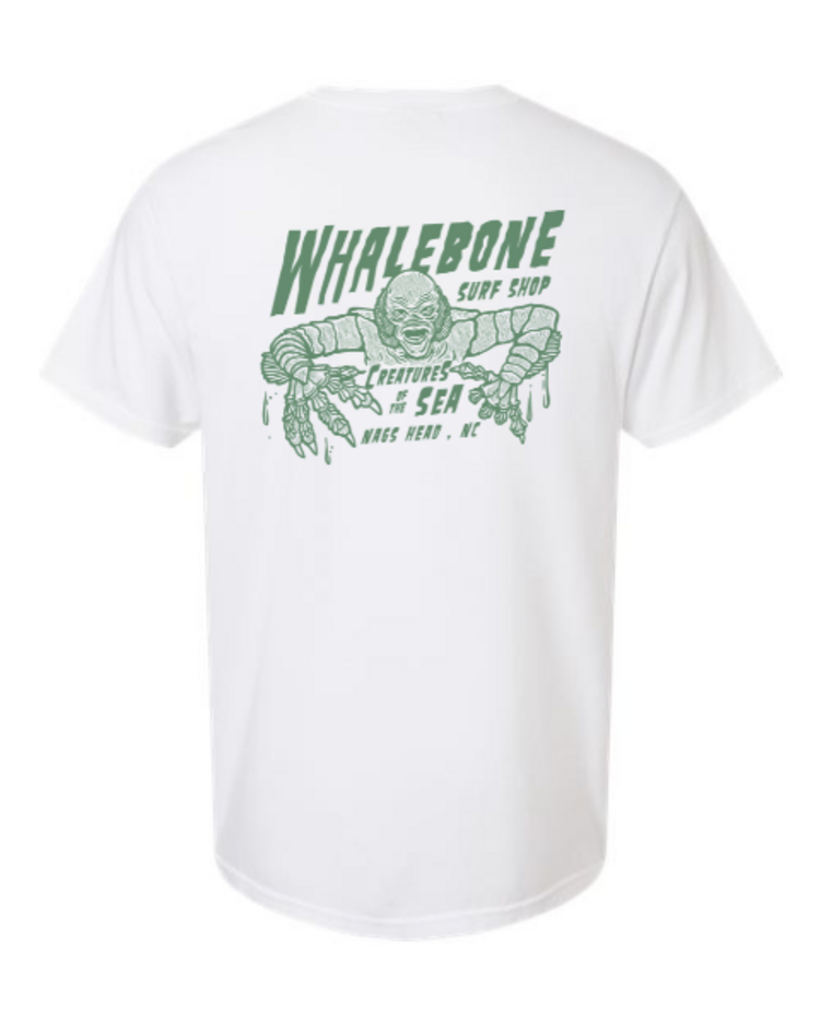 WHALEBONE LOGO CREATURES GREEN SHORT SLEEVE TEE