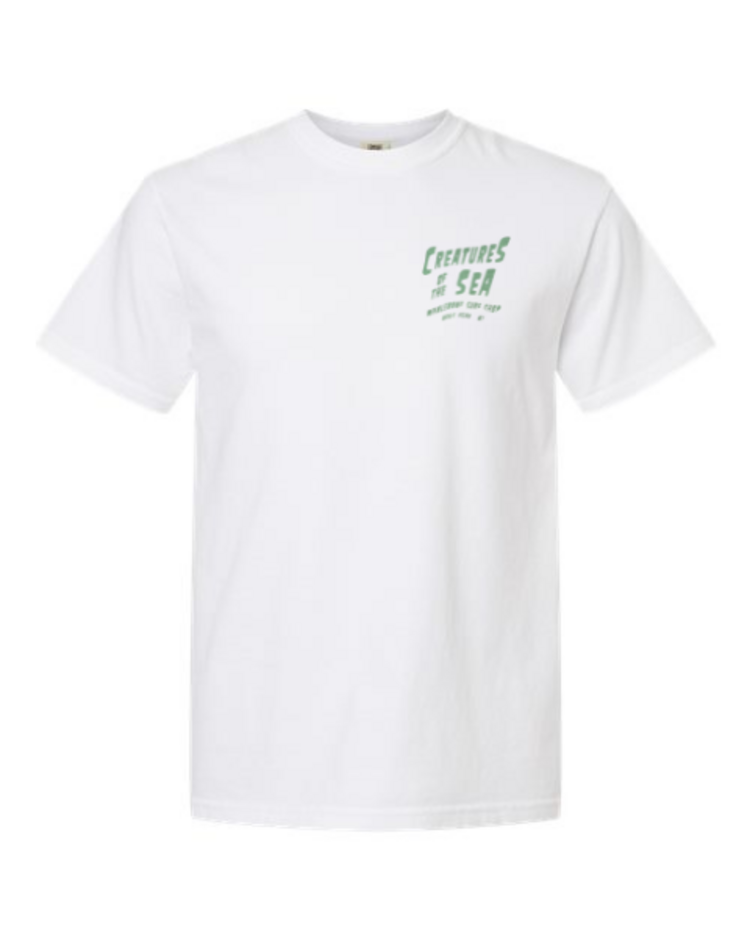 WHALEBONE LOGO CREATURES GREEN SHORT SLEEVE TEE