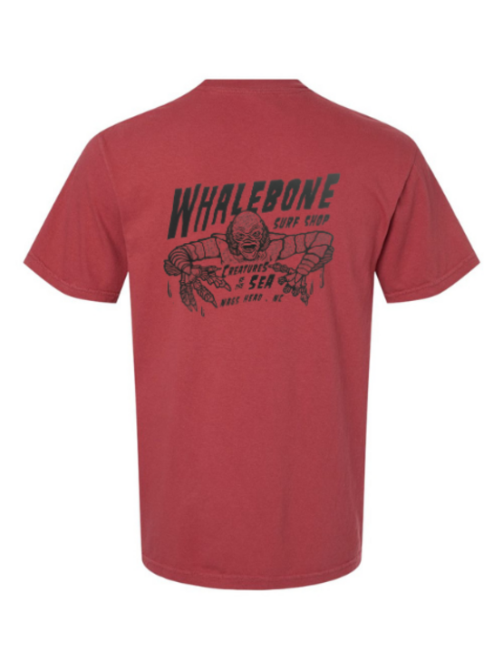 WHALEBONE LOGO Creatures Black Short Sleeve Tee