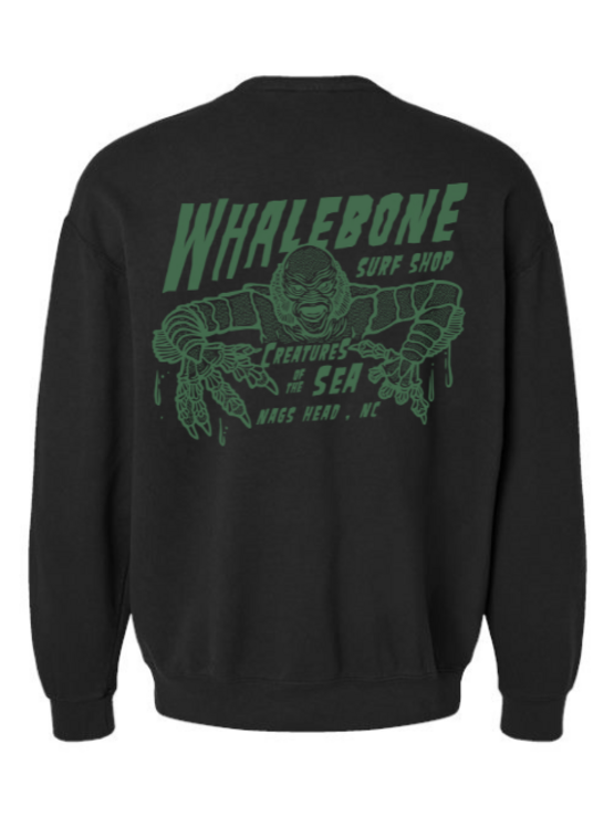 WHALEBONE LOGO Creatures Green Crewneck