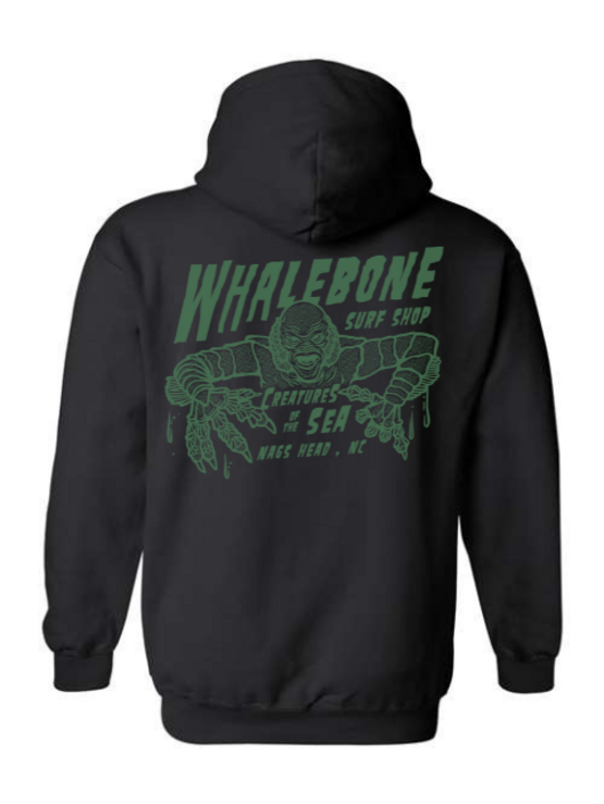 WHALEBONE LOGO Creatures Green Midweight Pullover