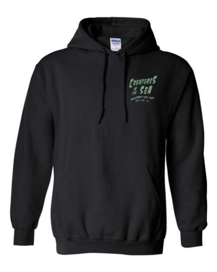 WHALEBONE LOGO CREATURES GREEN MIDWEIGHT PULLOVER