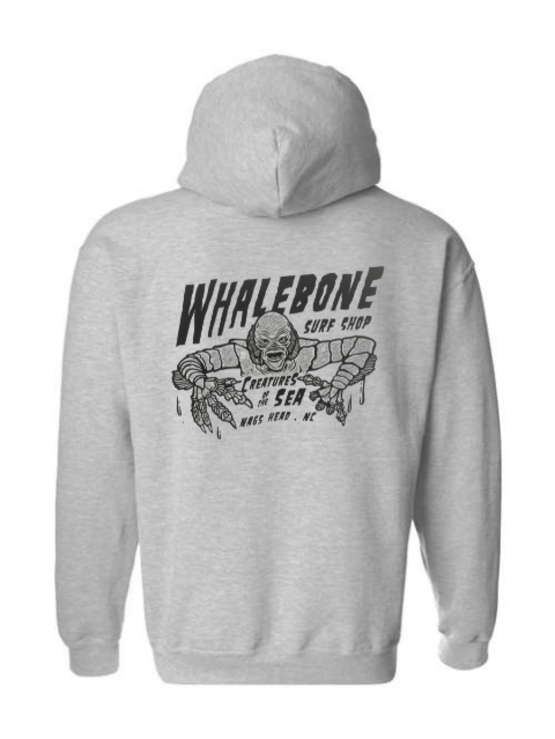 WHALEBONE LOGO Creatures Black Midweight Pullover