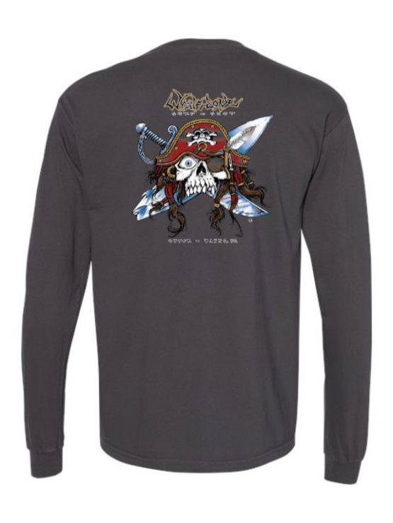 WHALEBONE LOGO Gnarly Pirate Long Sleeve Tee