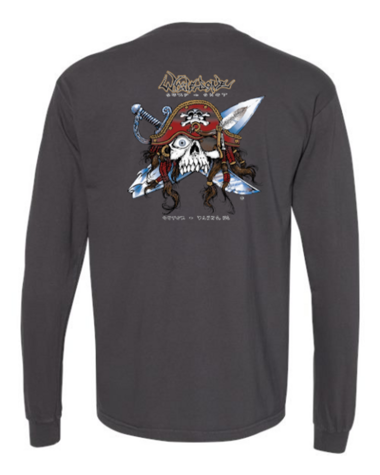 WHALEBONE LOGO GNARLY PIRATE LONG SLEEVE TEE