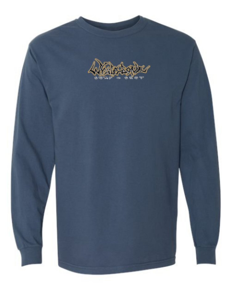 WHALEBONE LOGO GNARLY PIRATE LONG SLEEVE TEE