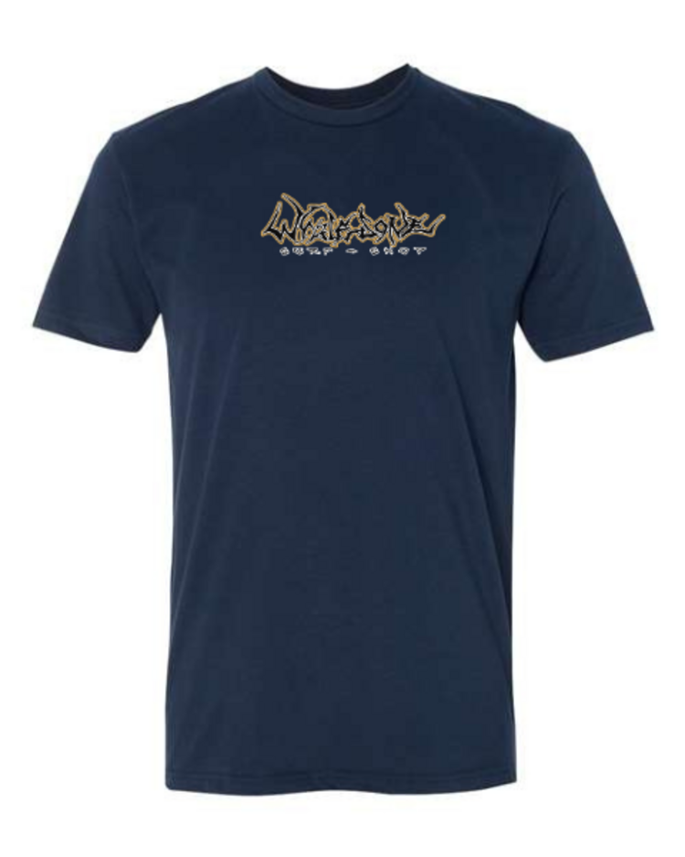 WHALEBONE LOGO GNARLY PIRATE SUEDED SHORT SLEEVE TEE