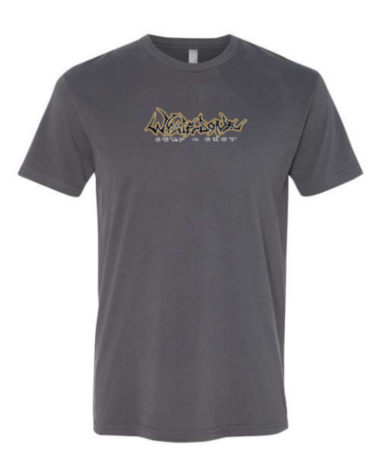 WHALEBONE LOGO GNARLY PIRATE SUEDED SHORT SLEEVE TEE