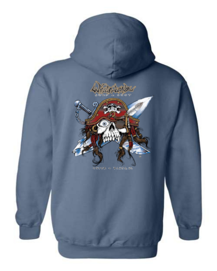 WHALEBONE LOGO GNARLY PIRATE HEAVY BLEND PULLOVER