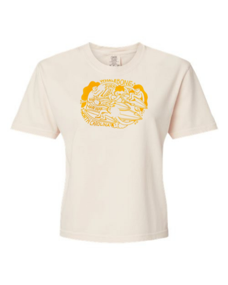WHALEBONE LOGO WOMEN'S SURF COMMUNITY BOXY SHORT SLEEVE TEE