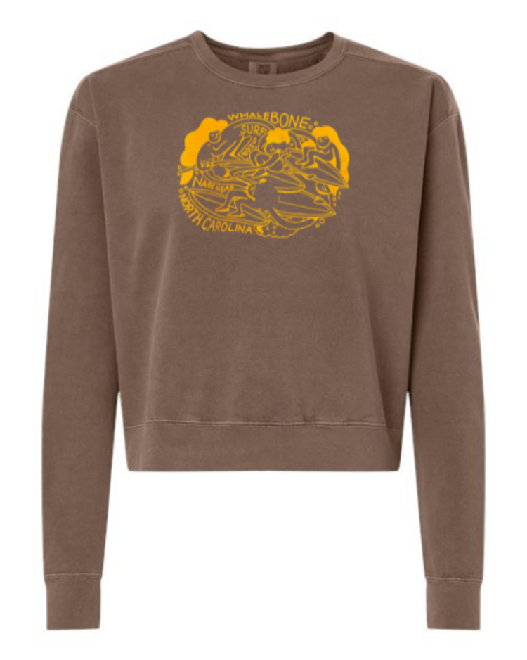 WHALEBONE LOGO WOMEN'S SURF COMMUNITY CREWNECK
